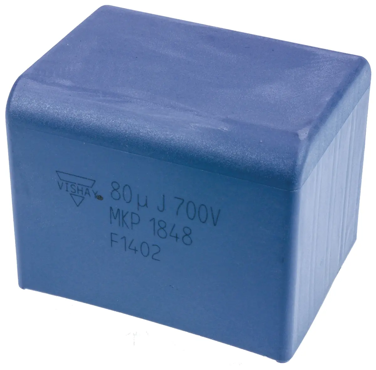Produktfoto 1 von Vishay MKP1848 DC-Link Folienkondensator 80μF ±5% / 700V dc, THT Raster 52.5mm