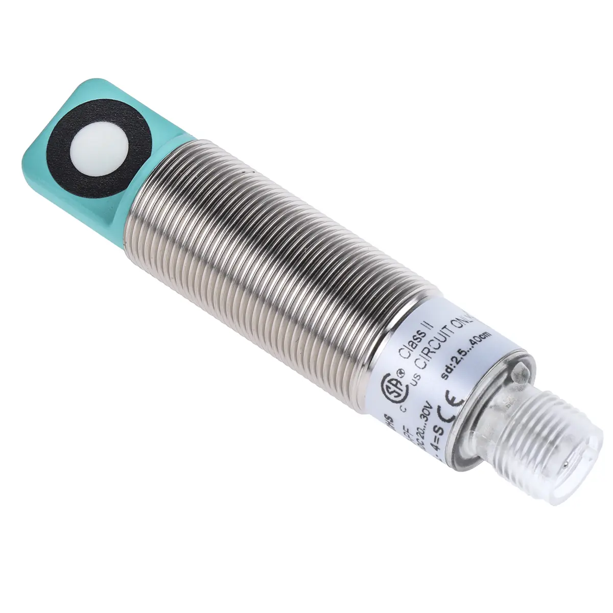 Produktfoto 1 von Pepperl + Fuchs M18 Näherungssensor Ultraschall, Gewinderohr 400 mm PNP 20 → 30 V dc / 150 mA NO, IP67