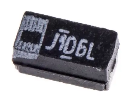 Vishay 293D Tantal-Elektrolytkondensator, MnO2, 10 μF, 6.3V dc, Oberfläche, -10 %, Gehäuse 3216-18, 125 °C