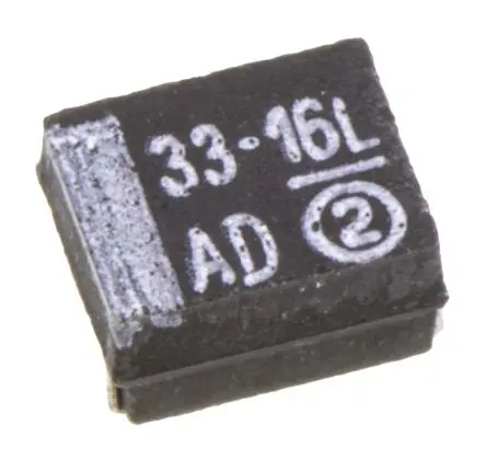 Produktfoto 1 von Vishay 293D Tantal-Elektrolytkondensator, MnO2, 33 μF, 16V dc, Oberfläche, -10 %, Gehäuse 3528-21, 125 °C