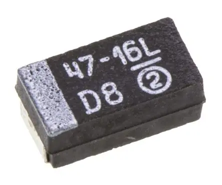 Produktfoto 1 von Vishay 293D Tantal-Elektrolytkondensator, MnO2, 47 μF, 16V dc, Oberfläche, -10 %, Gehäuse 6032-28, 125 °C