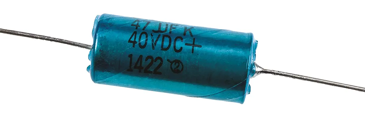 Produktfoto 1 von Vishay CTS13  Kondensator, MnO2, 47μF, 40V dc THT, ±10%, °C