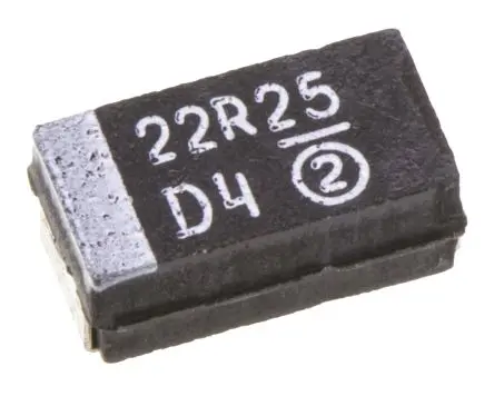 Produktfoto 1 von Vishay TR3 Tantal-Elektrolytkondensator, MnO2, 22 μF, 25V dc, Oberfläche, -10 %, Gehäuse 6032-28, 125 °C