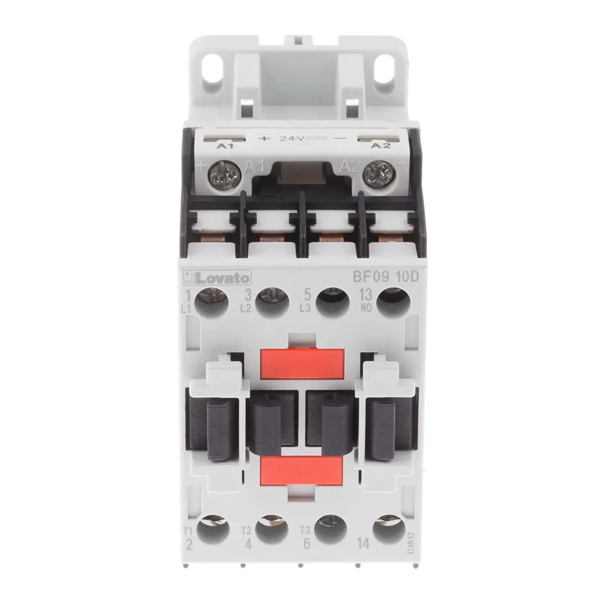 Produktfoto 1 von Lovato Orange BF Leistungsschütz 24 V dc-Spule, 3 -polig , 440 V ac / 9 A 4,2 kW 3 Schließer 1-Hilfskontakte