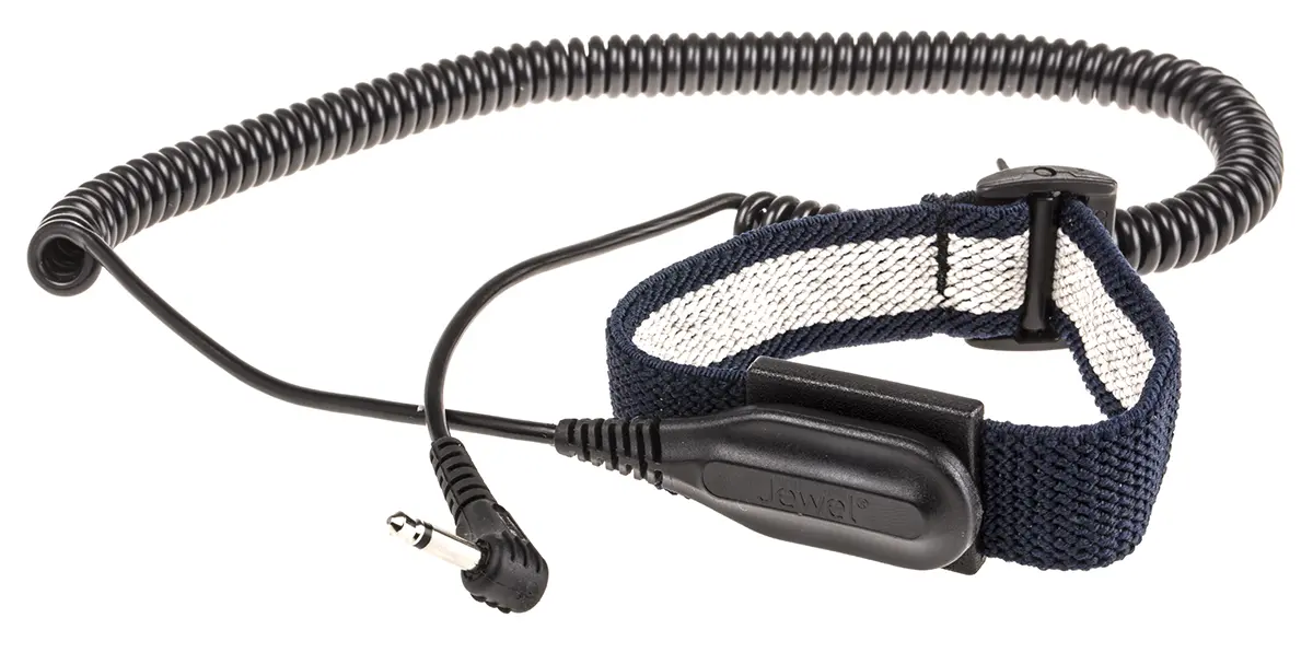 Produktfoto 1 von Desco Europe Antistatik-Erdungsarmband und -Kabelsatz Antistatik-Erdungsarmband und -Kabelsatz 3,5-mm-Mono-Stecker EN