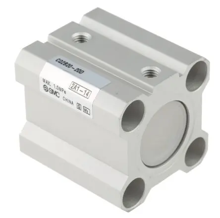Produktfoto 1 von SMC CQ2 Pneumatik-Kompaktzylinder 20 mm Doppeltwirkend, Bohrung Ø 20 mm, bis 1 Mpa
