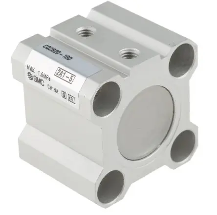 Produktfoto 1 von SMC CQ2 Pneumatik-Kompaktzylinder 10 mm Doppeltwirkend, Bohrung Ø 20 mm, bis 1 Mpa