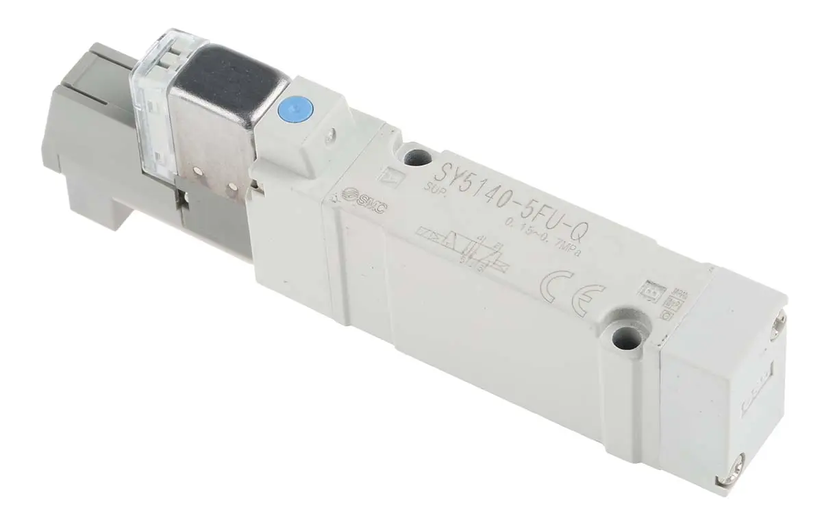 Produktfoto 1 von SMC SY5000 Pneumatik-Magnetventil 5/2 Verteiler, Magnet/Pneumatisch-betätigt 24V dc