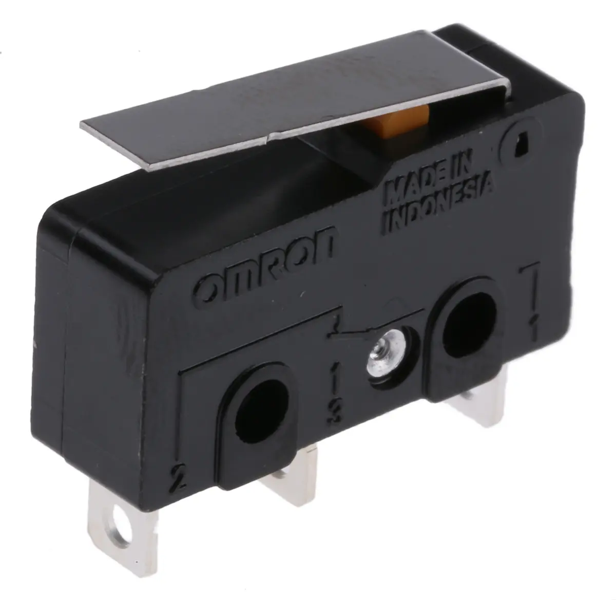 Produktfoto 1 von Omron Mikroschalter Scharnierhebel-Betätiger Lot, 1-poliger Umschalter, 250 V ac, 10.1A IP40 0.49N -25 °C - 85 °C