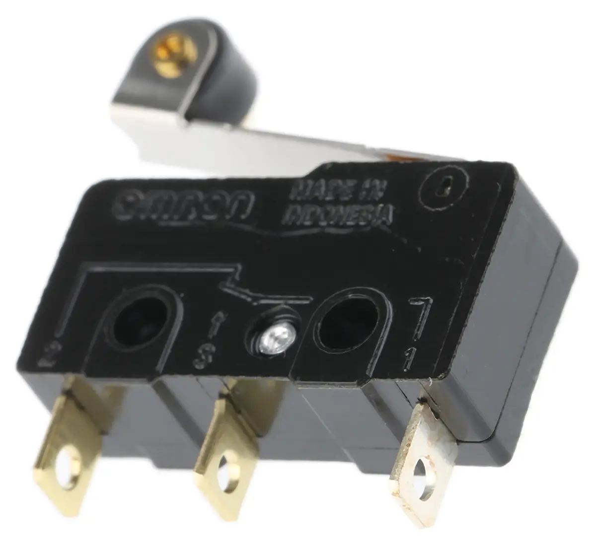 Produktfoto 1 von Omron Mikroschalter Rollenhebel-Betätiger Lot, 1-poliger Umschalter, 250 V ac, 30 V dc, 100mA IP40 0.49N -25 °C - 85 °C