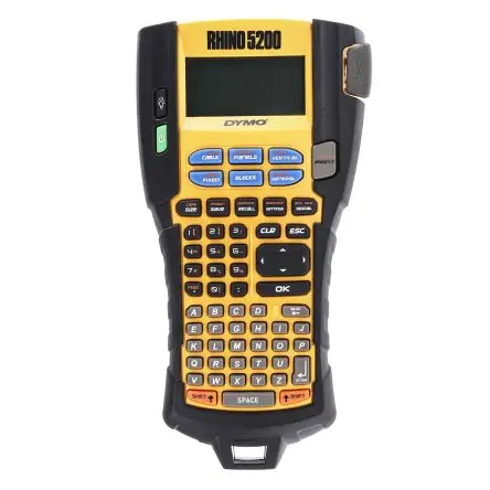 Produktfoto 1 von Dymo Rhino 5200 Etikettendrucker bis 19 mm Etiketten Tragbares Gerät Tastatur, Typ G – Britisch 3-polig