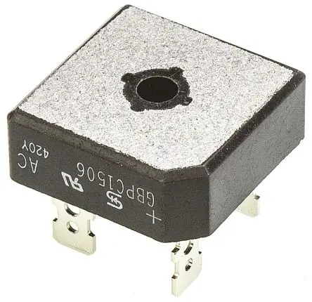 Produktfoto 1 von Taiwan Semiconductor Brückengleichrichter 600 V 300 A Schraubanschlussklemme 1.1 V GBPC Einfach 4-Pin 5 μA