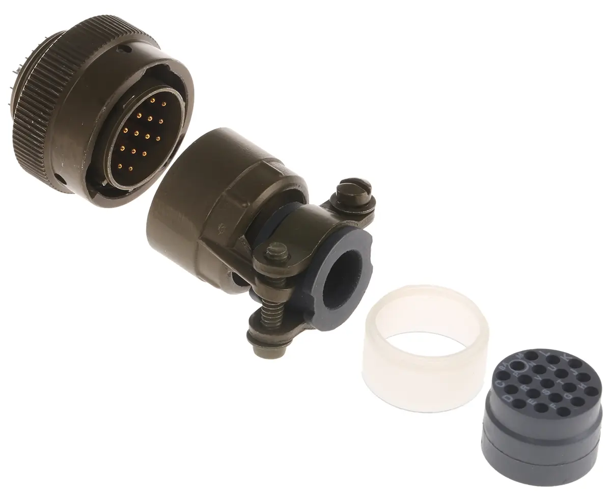 Produktfoto 1 von Souriau Sunbank by Eaton, 851 Kupferlegierung MIL-Spec Rundsteckverbinder Gerade, 19-polig, Kabel, Gehäuse 14 Stecker,
