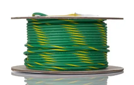 Produktfoto 1 von Alpha Wire Ecogen Ecowire Schaltdraht 5.2 mm², 10 AWG 30 m Grün, Gelb Ø 3.66 mm 105 Litzen Modifizierter