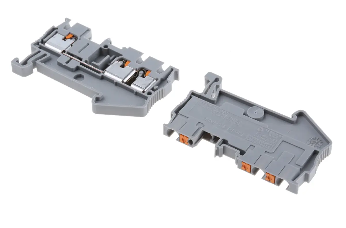 Produktfoto 1 von Phoenix Contact PT 2.5-TWIN Anschlussklemmenblock für Durchkontaktierung 1 Grau, 0.14 to 4 mm², 800 V Einsteck-Anschluss