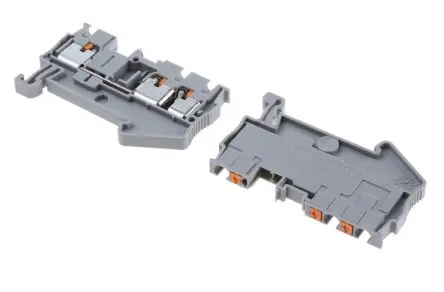 Produktfoto 1 von Phoenix Contact PT 2.5-TWIN Anschlussklemmenblock für Durchkontaktierung 1 Grau, 0.14mm², 4 mm², 800V Einsteck-Anschluss