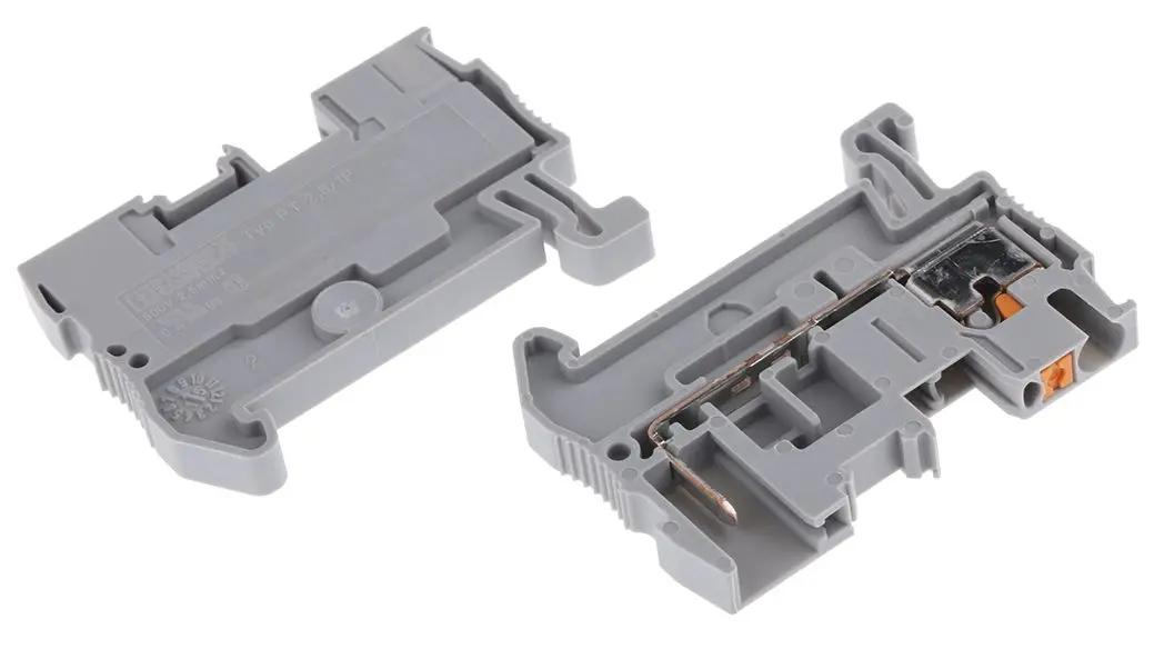 Produktfoto 1 von Phoenix Contact PT 2.5/1P Anschlussklemmenblock für Durchkontaktierung 1 Grau, 0.14 to 4 mm², 500 V Steckbar