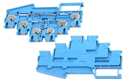 Produktfoto 1 von Phoenix Contact PT 2.5-3L BU Mehrstufiger Anschlussklemmenblock 3 Blau, 0.14mm², 4 mm², 500V Einsteck-Anschluss ATEX