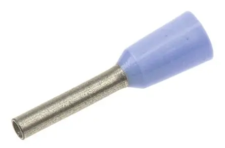 Produktfoto 1 von JST FTR Aderendhülsen-Crimp, Stift ø 1.2 mm, Blau, Polypropylen, 8 mm, 14mm, Isoliert, 18 AWG max.