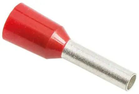 Produktfoto 1 von JST GTR Aderendhülsen-Crimp, Stift ø 1.7 mm, Rot, Polypropylen, 8 mm, 14mm, Isoliert, 16 AWG max.