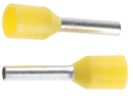 Produktfoto 1 von JST GTR Aderendhülsen-Crimp, Stift ø 1.4 mm, Gelb, Polypropylen, 8 mm, 14mm, Isoliert, 18 AWG max.