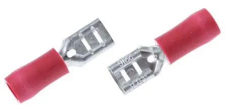 Produktfoto 1 von JST FVDDF Flachsteckhülse, Rot, Isoliert, 4.75 x 0.8 mm, Buchse, 22 AWG min, 16 AWG