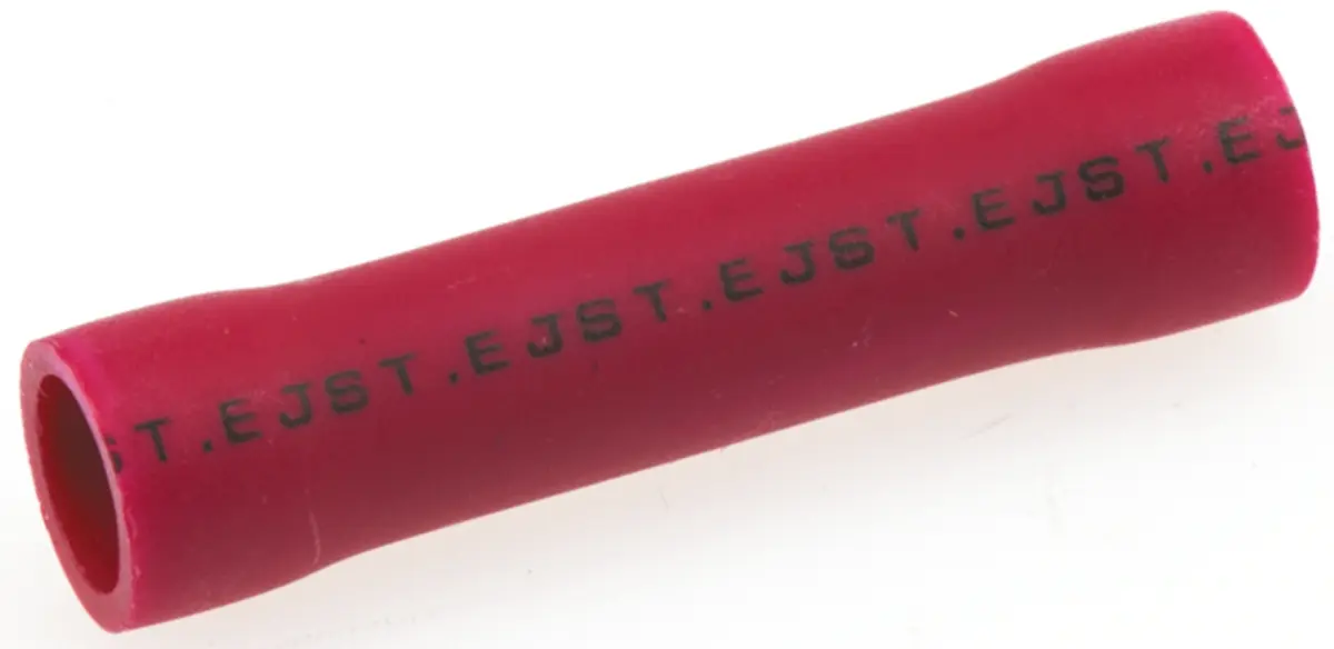 Produktfoto 1 von JST FVC Spleißverbinder, Scharnier, Rot Isoliert, Ø 4 mm, Ges.L 22.7 mm