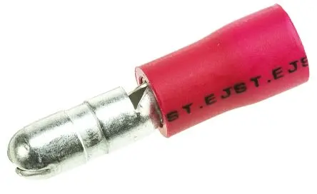 Produktfoto 1 von JST Stecker FVDAGM ø 4 mm Isoliert Rot 22 AWG Kabelschuh Rundstecker 16 AWG