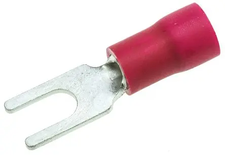 Produktfoto 1 von JST FVWS1.25 Rot Isoliert Gabelkabelschuh B. 5.6mm, 3.2 mm Vinyl 22 AWG 16 AWG