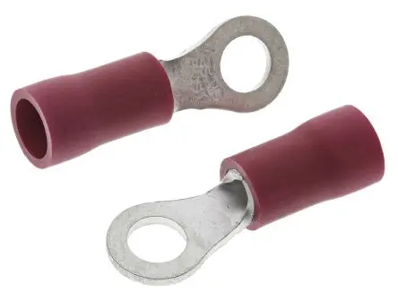 Produktfoto 1 von JST FV Ringkabelschuh, Isoliert 22 AWG, Vinyl, Rot, 16 AWG max.AWG, aussen ø 6.6 mm, innen ø 3.7 mm, M3