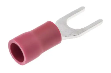 Produktfoto 1 von JST FVWS1.25 Rot Isoliert Gabelkabelschuh B. 6.4mm, M4 Vinyl 22 AWG 16 AWG