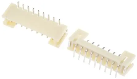 Produktfoto 1 von JST PH Leiterplattenleiste Gerade, 9-polig / 1-reihig, Raster 2 mm Raster Oberfläche, Kabel-Platine, Ummantelt