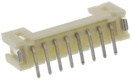 Produktfoto 1 von JST PH Leiterplattenleiste Gerade, 8-polig / 1-reihig, Raster 2 mm Raster Oberfläche, Kabel-Platine, Ummantelt