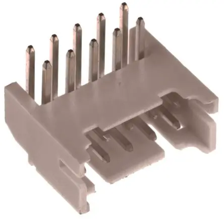 JST PHD Leiterplattenleiste gewinkelt, 10-polig, Raster 2 mm Raster Durchsteckmontage, Kabel-Platine, Ummantelt
