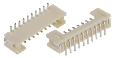 Produktfoto 1 von JST PH Leiterplattenleiste Gerade, 10-polig / 1-reihig, Raster 2 mm Raster Oberfläche, Kabel-Platine, Ummantelt