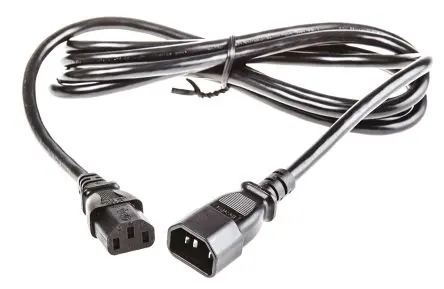 Produktfoto 1 von APC Netzkabel, A IEC C13, B IEC C14, 2.5 m Schwarz, 250V