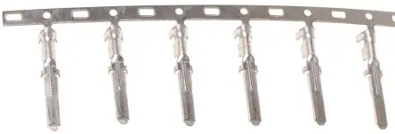 Produktfoto 1 von TE Connectivity FASTIN-FASTON .110 Flachsteckhülse, Schwarz, Unisoliert, 2.79 x 0.79 mm, Stecker, 20 AWG min, 17 AWG