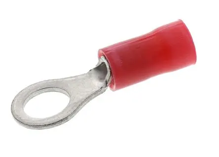 Produktfoto 1 von TE Connectivity PLASTI-GRIP Ringkabelschuh, Isoliert 22 AWG, Rot, 16 AWG max.AWG, M5