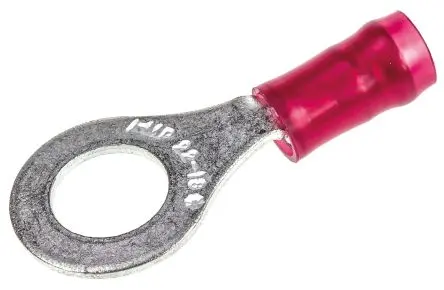 Produktfoto 1 von TE Connectivity PIDG Ringkabelschuh, Isoliert 22 AWG, Nylon, Rot, 16 AWG max.AWG, aussen ø 11.91 mm, innen ø 6.73 mm, M6