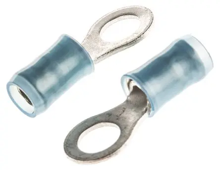TE Connectivity PIDG Ringkabelschuh, Isoliert 16 AWG, Nylon, Blau, 14 AWG max.AWG, aussen ø 8.7 mm, innen ø 5.2 mm, M5