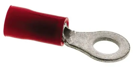Produktfoto 1 von TE Connectivity PLASTI-GRIP Ringkabelschuh, Isoliert 22 AWG, Vinyl, Rot, 16 AWG max.AWG, aussen ø 7.9 mm, innen ø 4 mm,