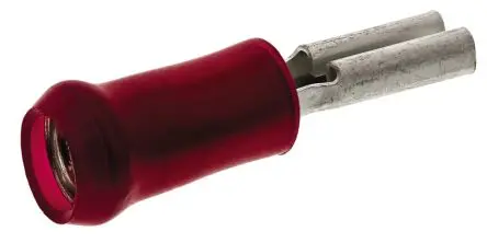 Produktfoto 1 von TE Connectivity PIDG FASTON .110 Flachsteckhülse, Rot, Isoliert, 2.79 x 0.41 mm, Buchse, 22 AWG min, 15 AWG
