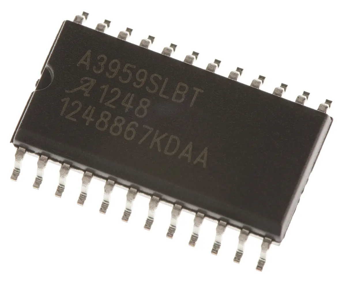 Produktfoto 1 von Allegro Microsystems Treiber für Gleichstrommotoren Vollbrücke 50 V, 3 A, 5.25 MHz, SOIC, 24-Pin, 5.5 V,