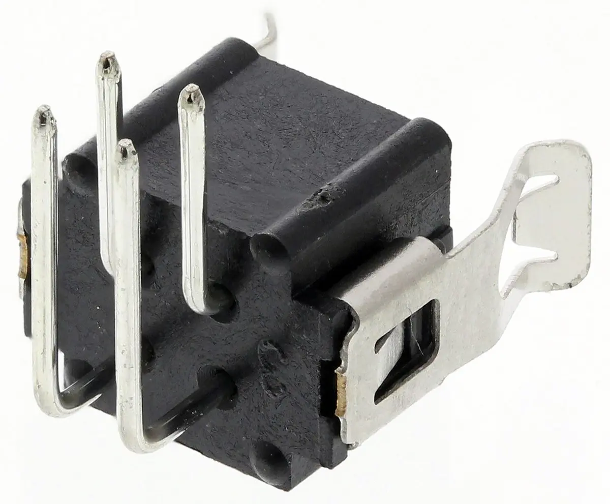 HARWIN Datamate J-Tek Leiterplattenleiste gewinkelt, 4-polig / 2-reihig, Raster 2 mm Raster Durchsteckmontage,