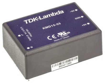TDK-Lambda KMD15 Schaltnetzteil 2 5V dc 15 W, Leiterplattenmontage 375 V dc, 264V ac