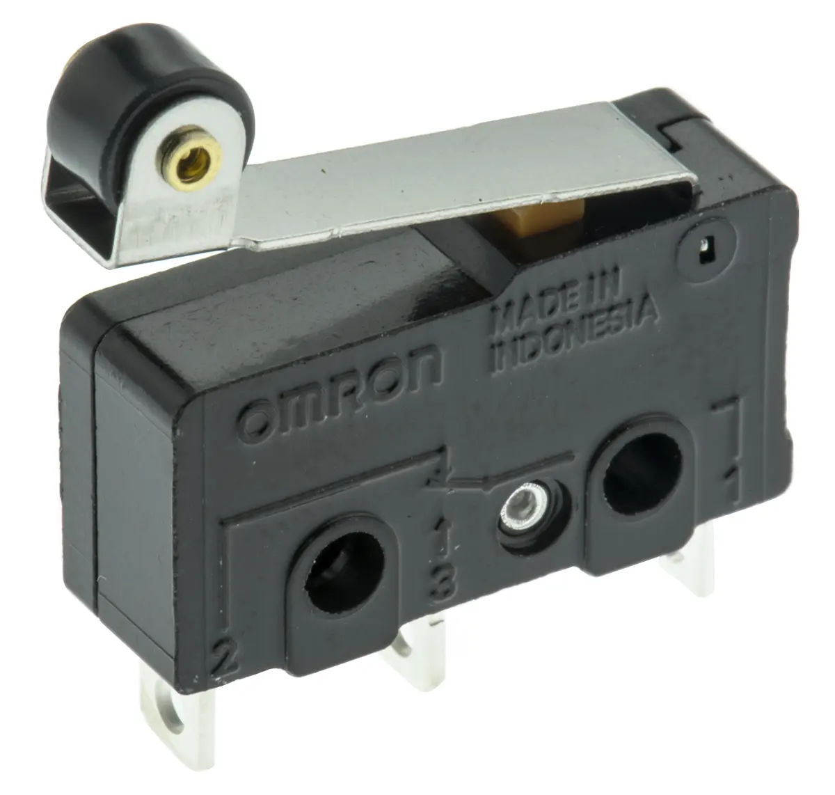 Produktfoto 1 von Omron Mikroschalter Rollenhebel-Betätiger Lot, 1-poliger Umschalter, 250 V ac, 30 V dc, 10.1A IP40 0.49N -25 °C - 85 °C