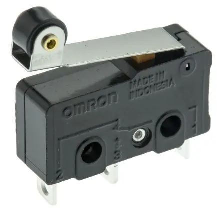 Produktfoto 1 von Omron Mikroschalter Rollenhebel-Betätiger Lot, 1-poliger Umschalter, 250 V ac, 30 V dc, 10.1A IP40 0.49N -25 °C - 85 °C