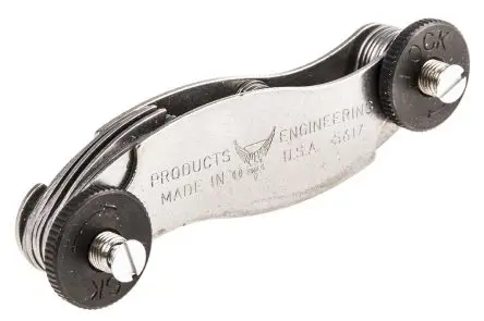 Produktfoto 1 von RS PRO Gewindelehre Metrisch 18 Blatt