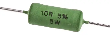 Produktfoto 1 von Vishay AC05 Gewickelt Widerstand, Axial 10 Ω 5 % / 5 W