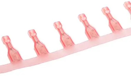 Produktfoto 1 von TE Connectivity Ultra-Fast .187 Flachsteckhülse, Rot, Isoliert, 4.75 x 0.81 mm, Buchse, 22 AWG min, 18 AWG